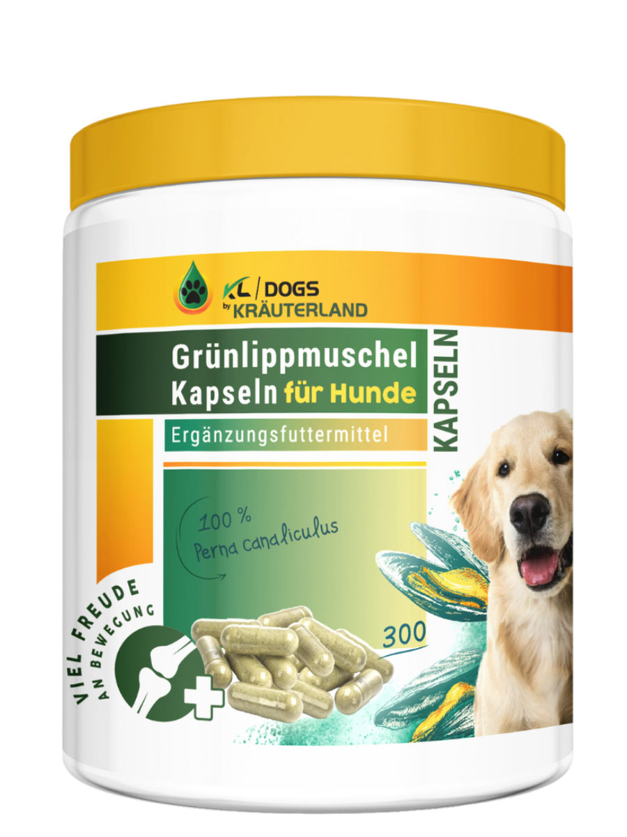 Grünlippmuschel Kapseln für Hunde 300 Stück