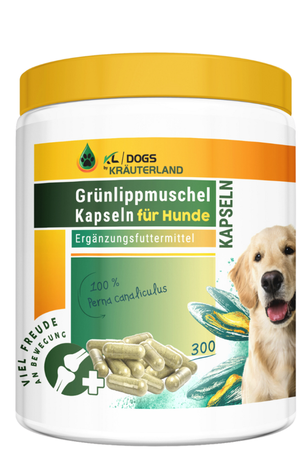 Grünlippmuschel Kapseln für Hunde 300 Stück