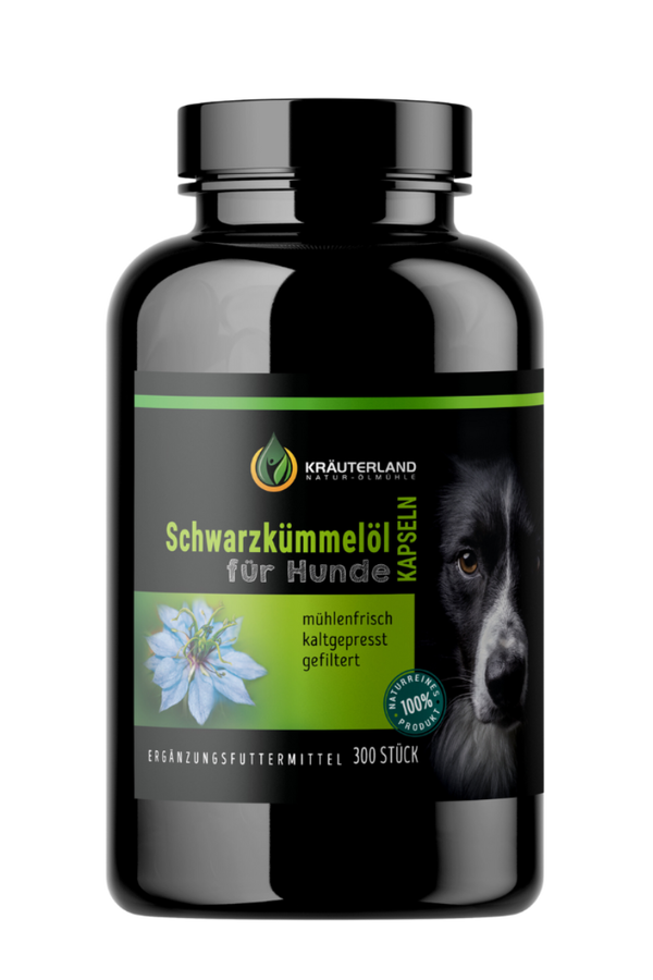 Schwarzkümmelöl Kapseln für Hunde 300 Stück