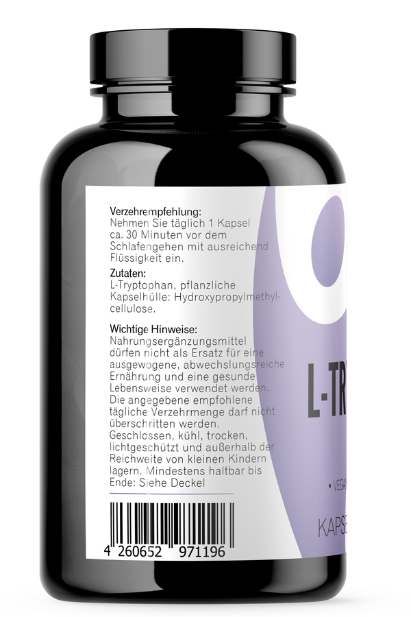 L-Tryptophan Kapseln - vegan - 300 Stück