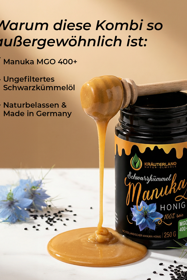 Schwarzkümmel Manuka Honig MGO 400+ 250g