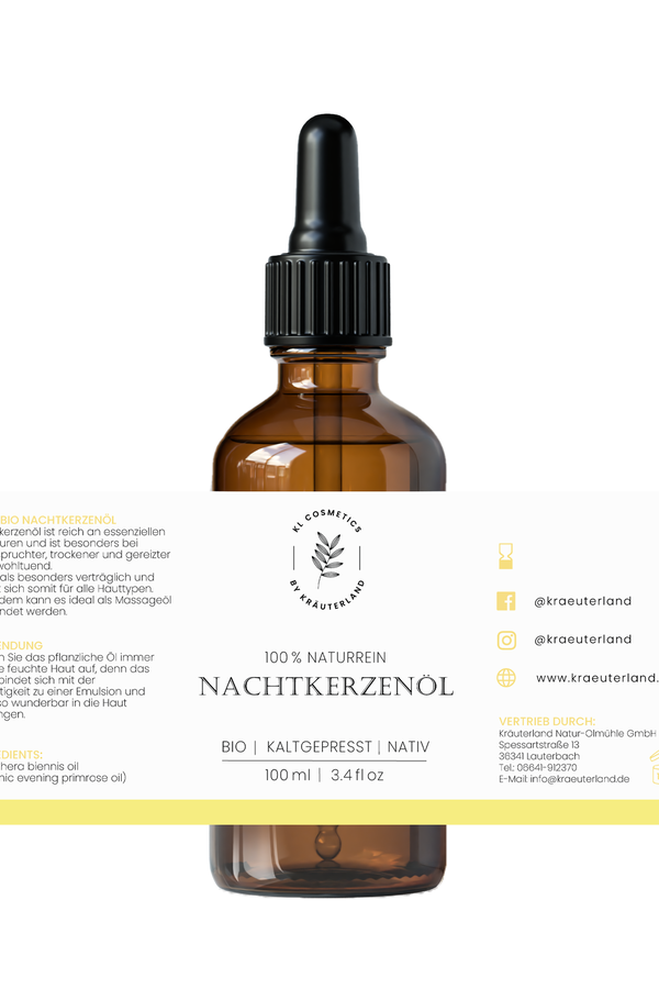 Nachtkerzen-Hautoel-Etikett