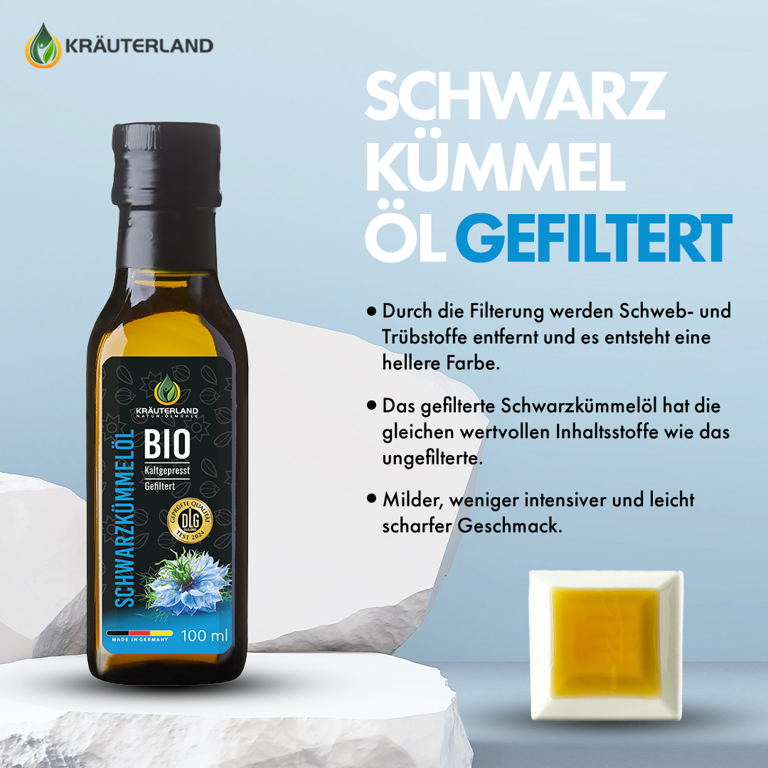 Bio Schwarzkümmelöl 100 ml gefiltert Erklärung Bio Schwarzkümmelöl 100 ml gefiltert Erklärung