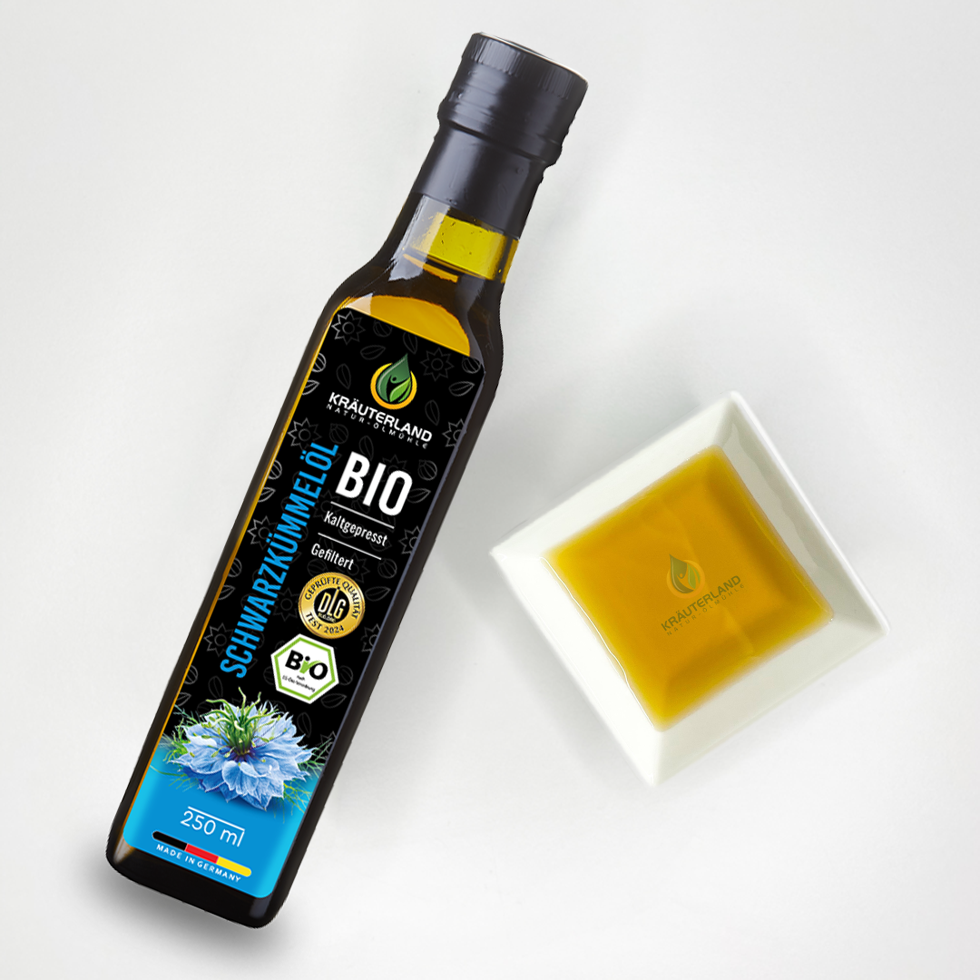 Bio Schwarzkümmelöl gefiltert 250 ml Produkt Bio Schwarzkümmelöl gefiltert 250 ml Produkt