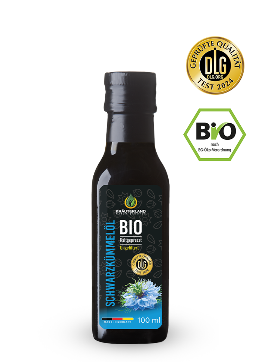 Bio Schwarzkümmelöl 100ml · ungefiltert Bio Schwarzkümmelöl 100ml · ungefiltert