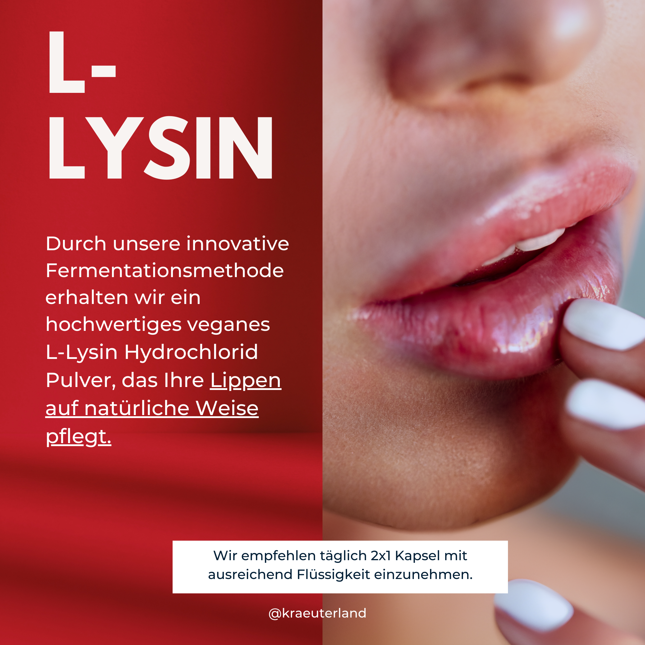 Verzehrempfehlung für L-Lysin Kapseln