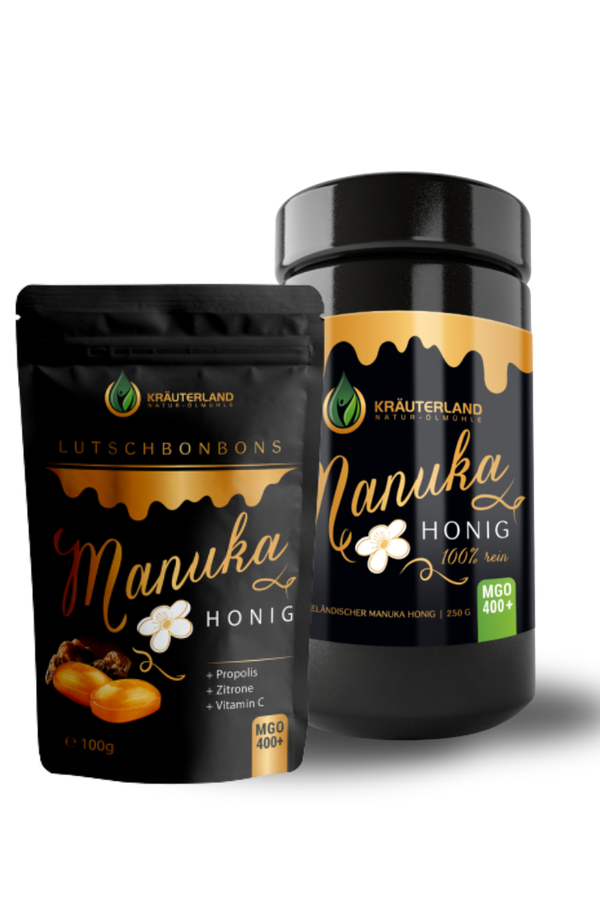Set Manuka Honig MGO 400+ 250g & Bonbons 100g