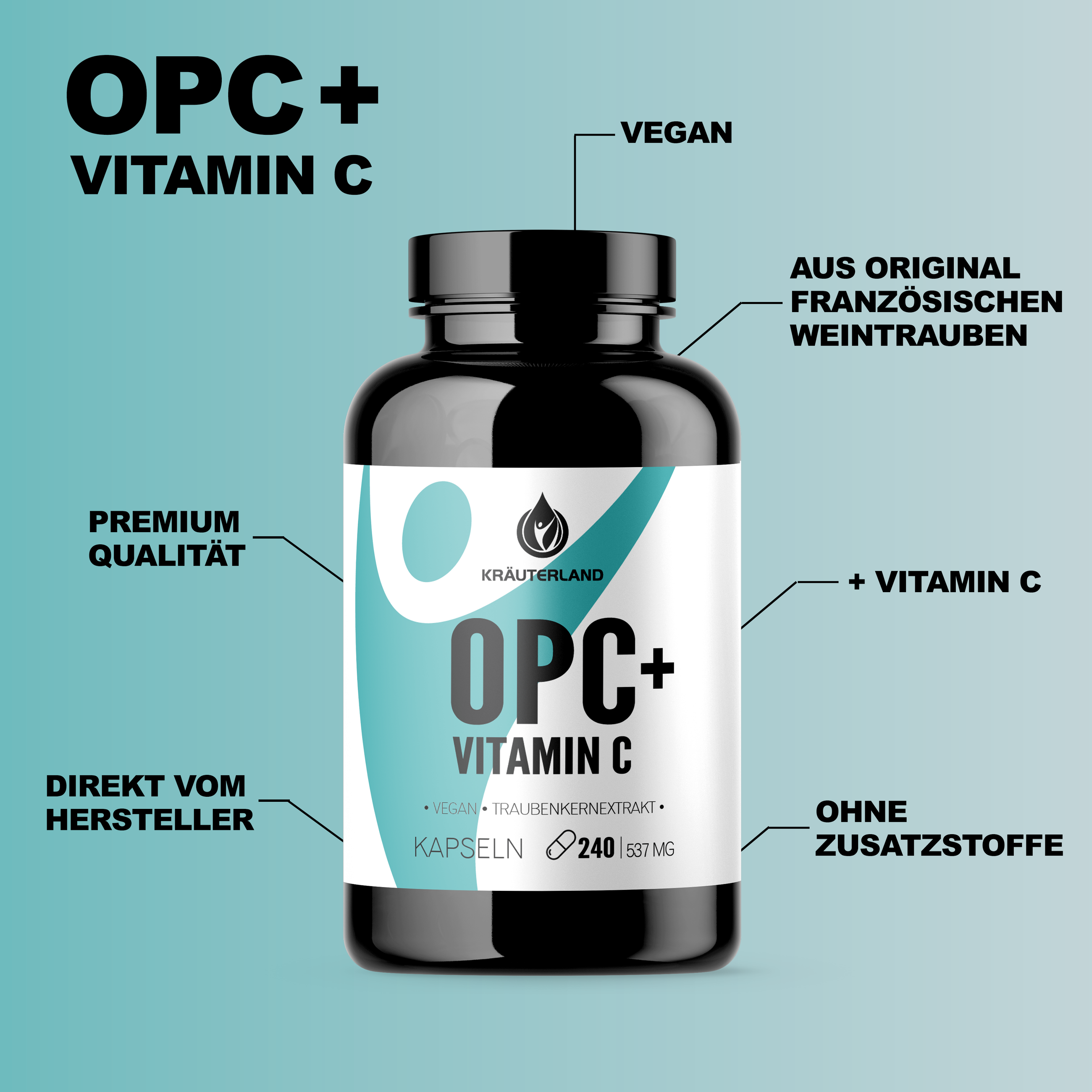 Eigenschaften von OPC + Vitamin C Kapseln 240 Stück Eigenschaften von OPC + Vitamin C Kapseln 240 Stück
