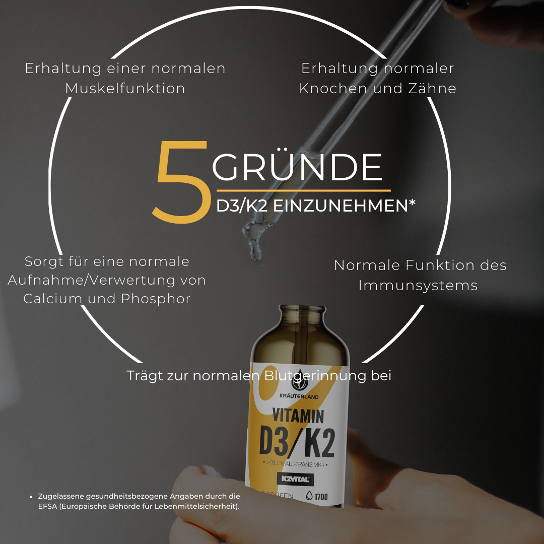 5 Gründe Vitamin D3/K2 einzunehmen 5 Gründe Vitamin D3/K2 einzunehmen