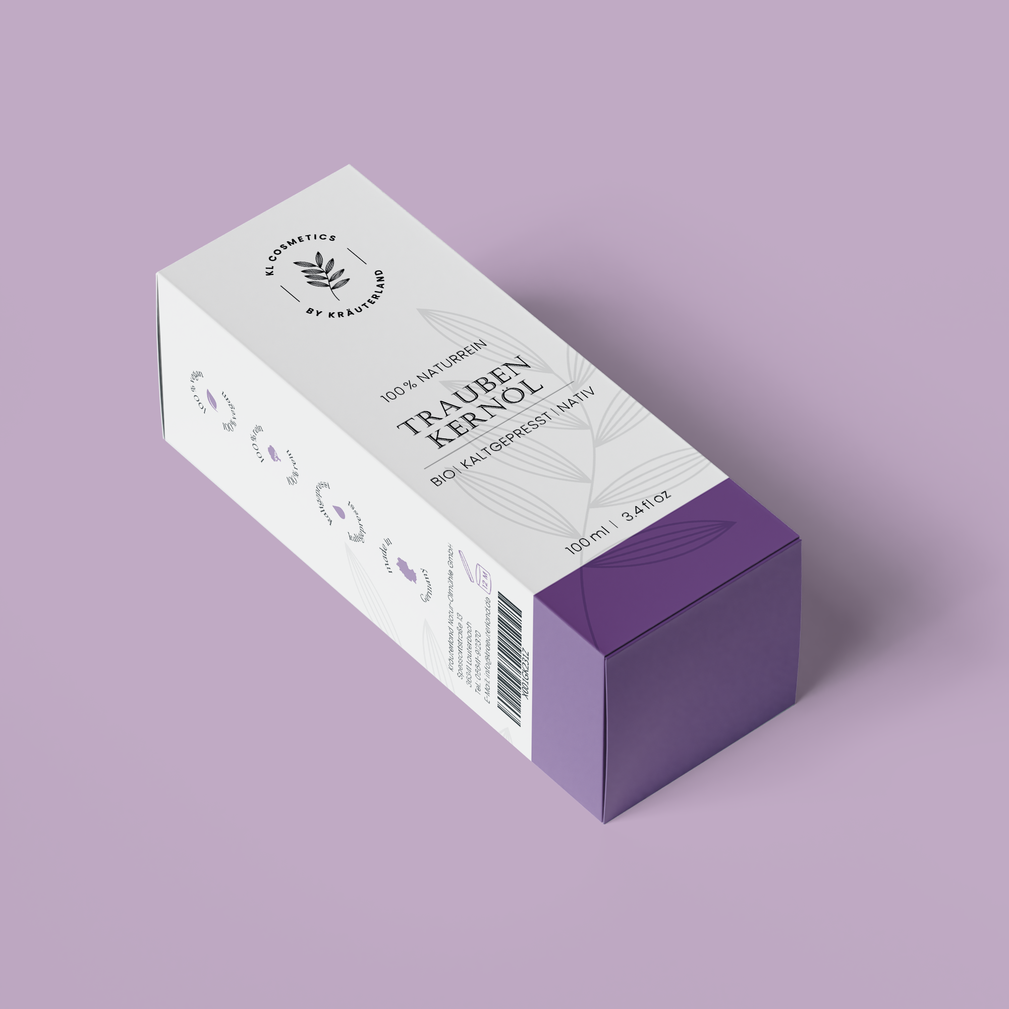 Traubenkern Hautöl Papierschachtel