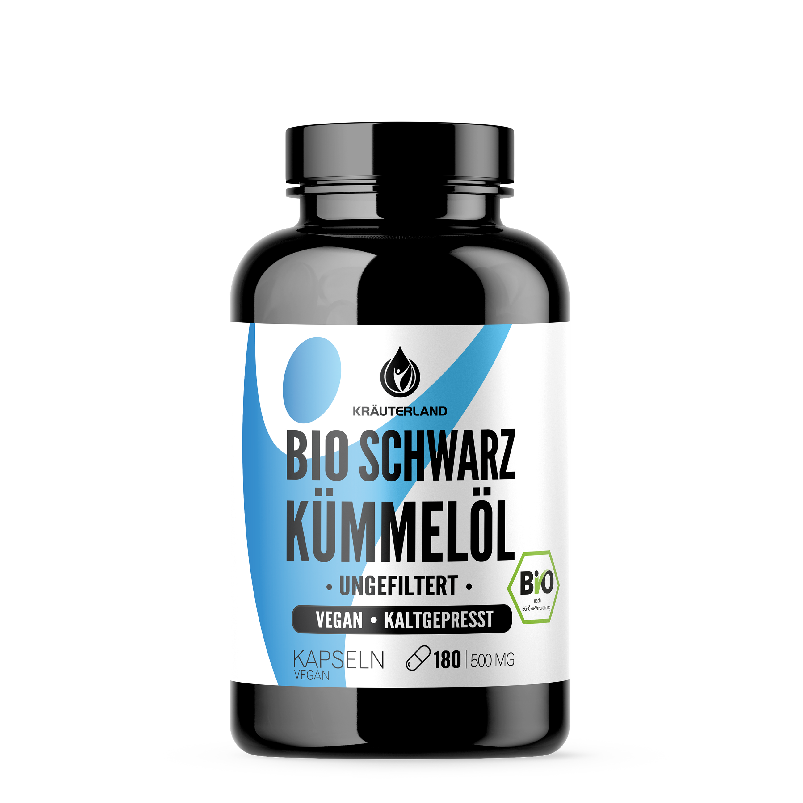 Bio Schwarzkümmelöl Kapseln ungefiltert - 180 Stück