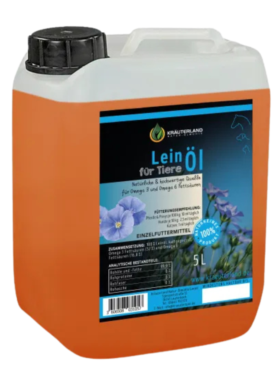 Leinöl für Pferde und Hunde 5L