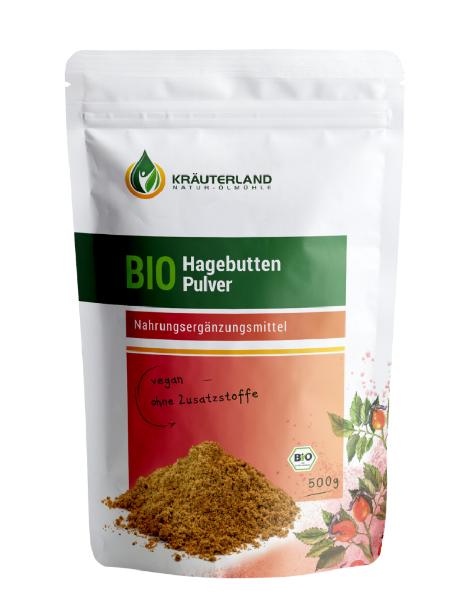 Bio Hagebutten Pulver 500g Bio Hagebutten Pulver 500g