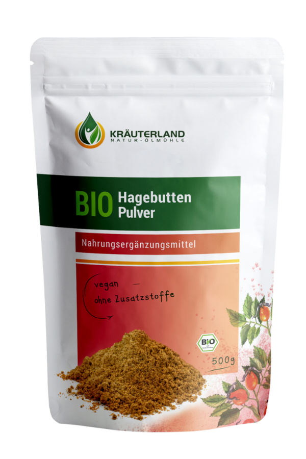 Bio Hagebutten Pulver 500g Bio Hagebutten Pulver 500g