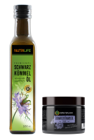 Schwarzkümmelöl ungefiltert 250ml + Salbe 110ml