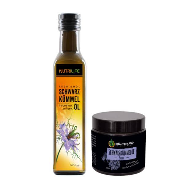Schwarzkümmelöl gefiltert 250ml + Salbe110ml