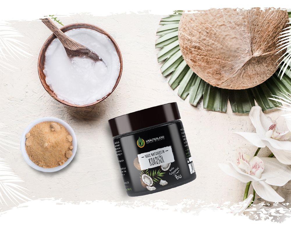 Pflegendes Hautpeeling mit Kokosöl und Kokosblütenzucker ‒ Ganz einfach selber machen