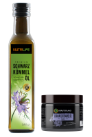Schwarzkümmelöl ungefiltert 250ml + Salbe 110ml